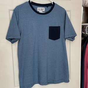 Original Penguin by Munsingwear Pocket T-Shirt Blue Mens Large